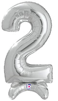 Buy Betallic Standup Number 25" Silver Foil Shape Balloon | One Pack (Number 2) for only $6.64 byBetallic