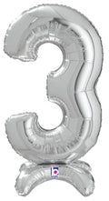 Buy Betallic Standup Number 25" Silver Foil Shape Balloon | One Pack (Number 3) for only $6.64 byBetallic