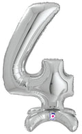 Buy Betallic Standup Number 25" Silver Foil Shape Balloon | One Pack (Number 4) for only $6.64 byBetallic