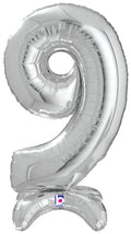 Buy Betallic Standup Number 25" Silver Foil Shape Balloon | One Pack (Number 9) for only $6.64 byBetallic