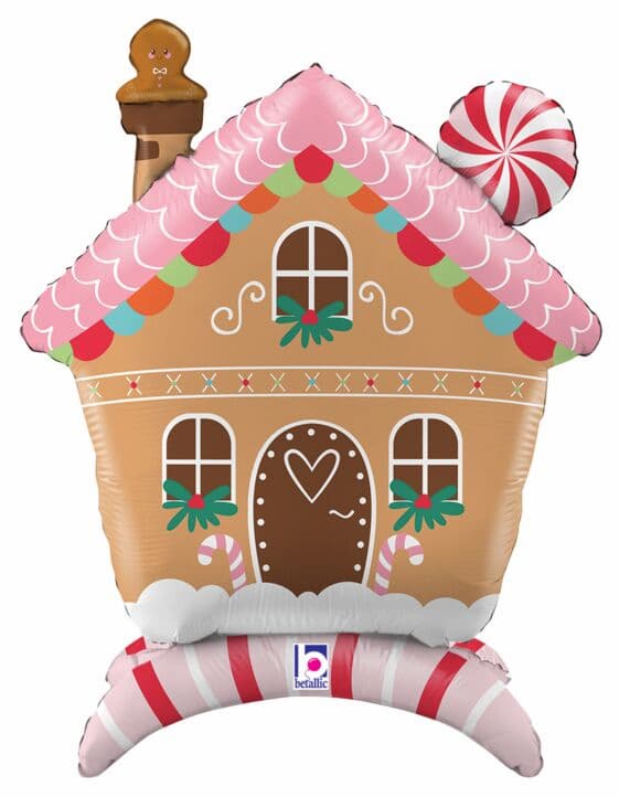 Buy Betallic StandUps Gingerbread House 30 inch Air-Filled Foil Shape packed w/straw 1ct for only $14.99 by Betallic