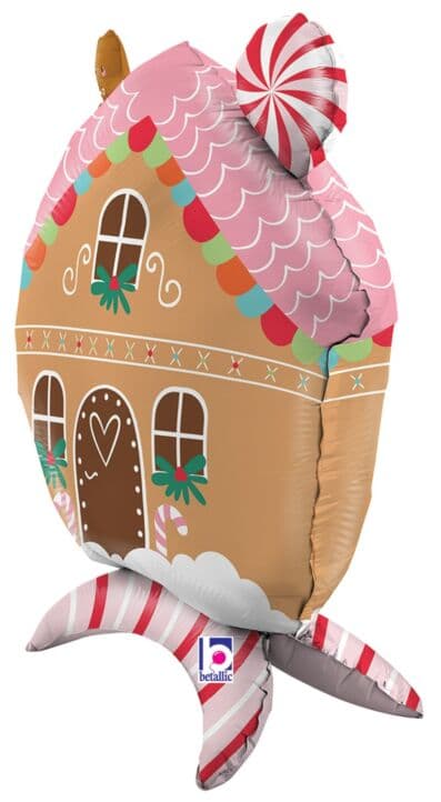 Buy Betallic StandUps Gingerbread House 30 inch Air-Filled Foil Shape packed w/straw 1ct for only $14.99 by Betallic