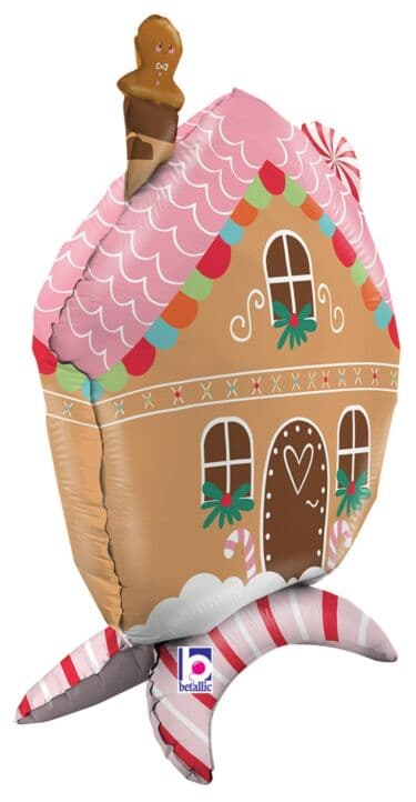 Buy Betallic StandUps Gingerbread House 30 inch Air-Filled Foil Shape packed w/straw 1ct for only $14.99 by Betallic