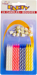 Buy Birthday Candles Multi Color Spiral  24pcs for only $1.99 by[product_brand]