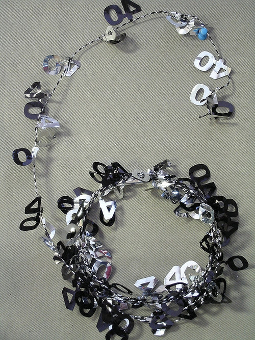 Buy Black & Silver 9' 40th Wire Garland for only $1.99 by [product_brand]