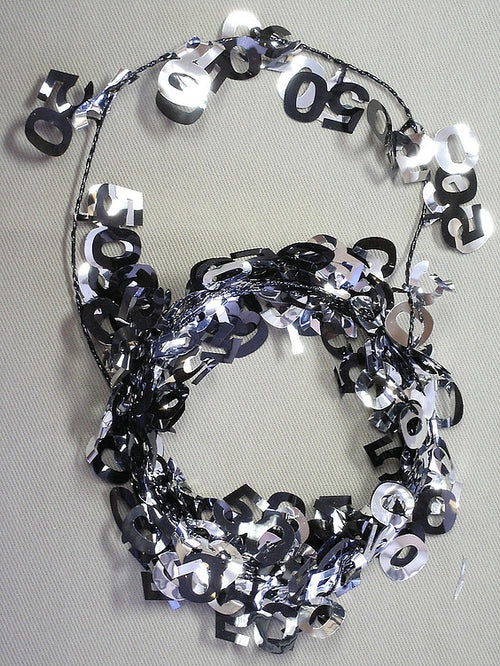 Buy Black &Silver 9' 50th Wire Garland for only $1.99 by[product_brand]