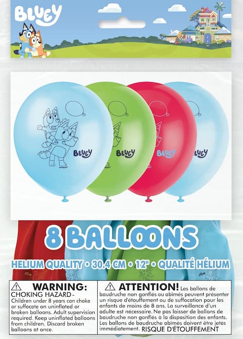 Buy Bluey 12" Latex Balloons  8ct for only $6.59 by Unique