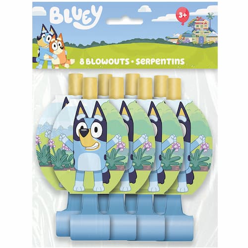 Buy Bluey Blowouts Noisemakers (8 count) for only $4.09 by Unique
