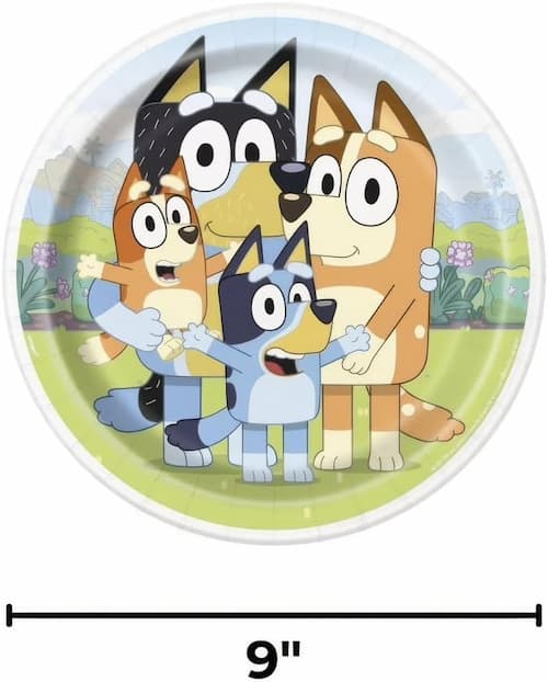 Buy Bluey Round 9" Dinner Plates  8ct for only $4.99 by Unique