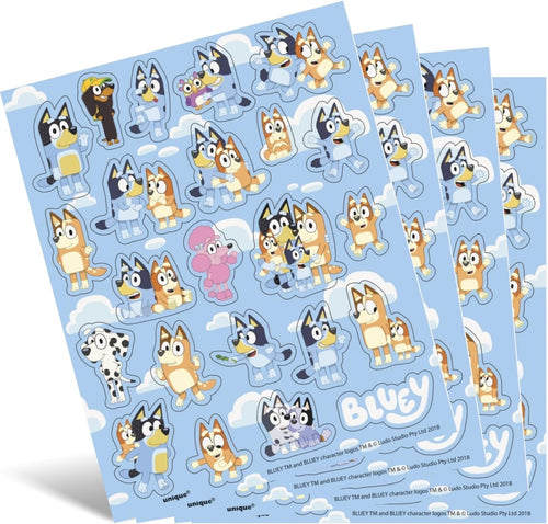 Buy Bluey Sticker Sheet Favors  4ct for only $1.99 by Unique