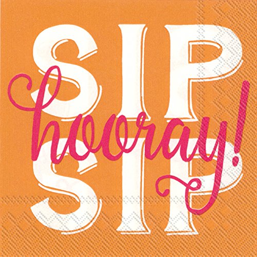 Buy Boston International IHR Rosanne Beck Collections Cocktail Beverage Paper Napkins, 5" x 5", Ship Ship Hooray for only $9.99 by Boston International