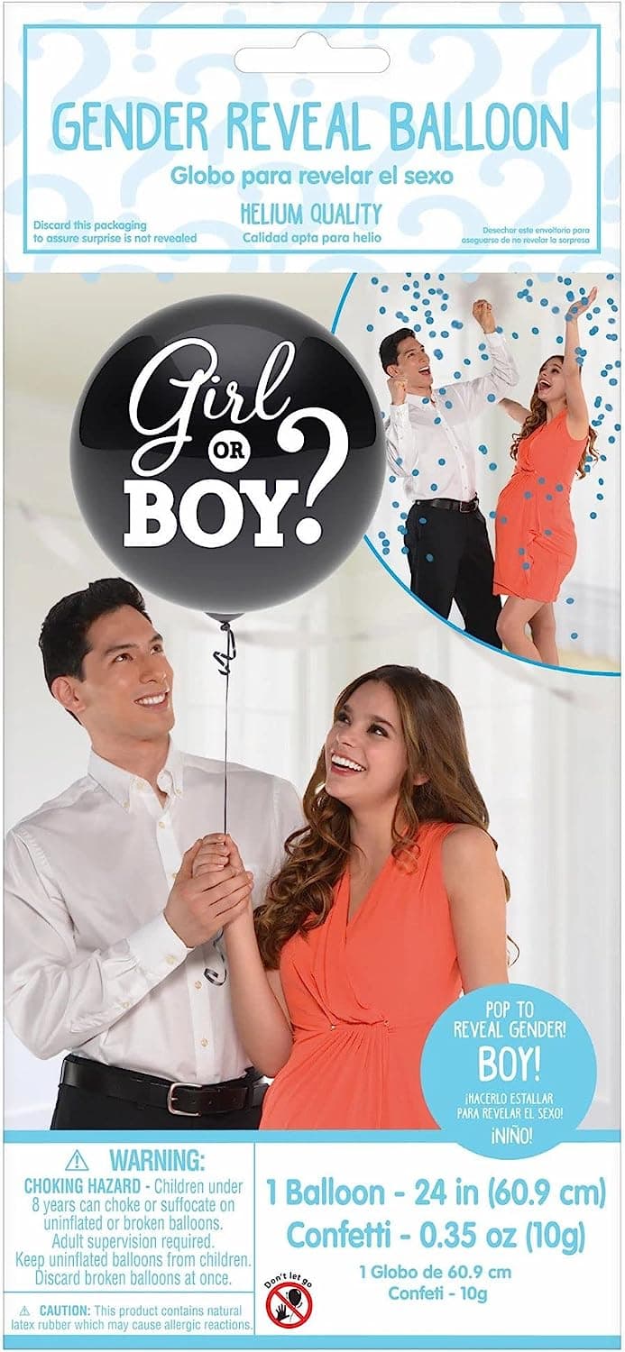 Buy Boy or Girl? Reveal Latex Balloon Boy 24" for only $7.19 byAmscan