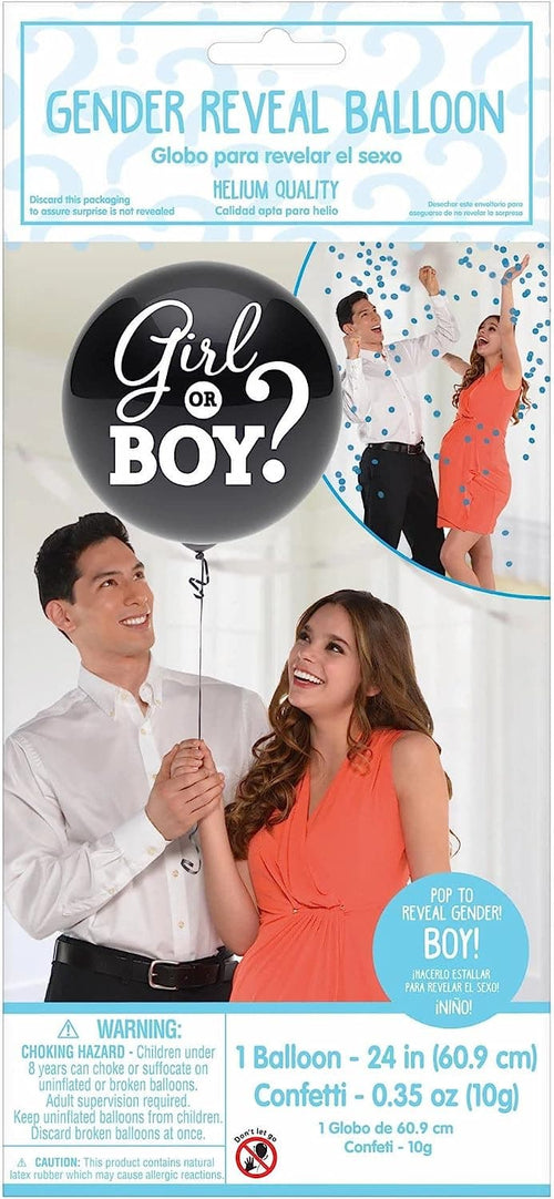 Buy Boy or Girl? Reveal Latex Balloon Boy 24" for only $7.19 byAmscan