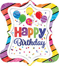 Buy Burton & Burton Hbd Bright Striped Ruff Toy Foil Balloon, 27" for only $7.99 by[product_brand]