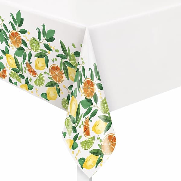 Buy Citrus Fruit Rectangular Plastic Table Cover  54" x 84" for only $3.99 by Unique