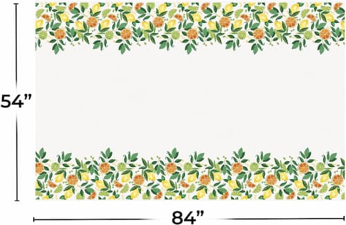 Buy Citrus Fruit Rectangular Plastic Table Cover  54" x 84" for only $3.99 by Unique