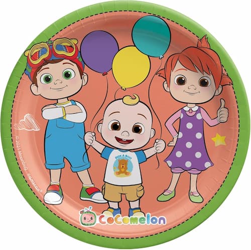 Buy Cocomelon 7" Round Plate (8 Count) for only $4.70 by Amscan