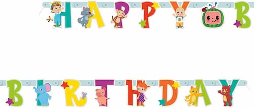 Buy Cocomelon Birthday Banner (6 count) for only $3.69 by Unique