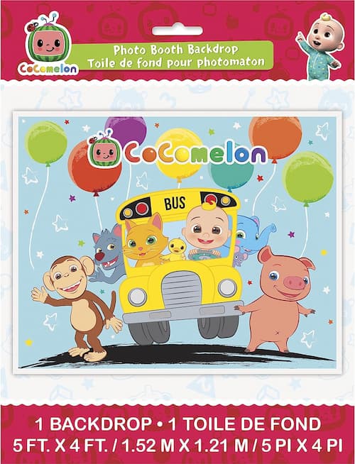 Buy Cocomelon Photo Booth Backdrop, 5ft x 4ft for only $8.27 byUnique
