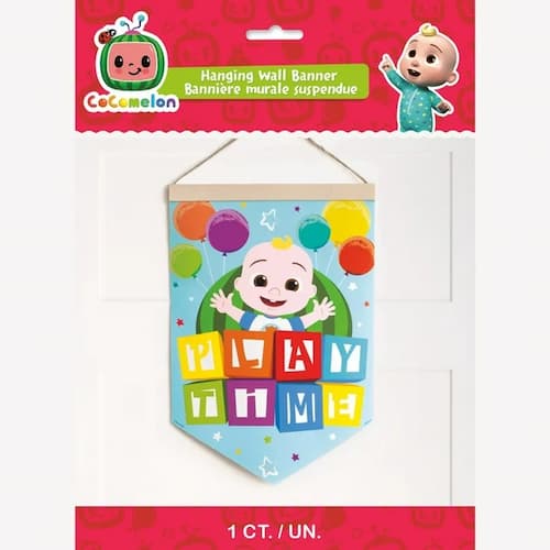 Buy Cocomelon "Play Time" Fabric Pennant Sign for only $7.99 by Unique