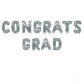 Buy Congrats Grad – 16" Silver Letter Balloon Kit for only $3.99 by Anagram