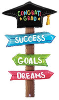 Buy Congrats Grad Delivery Signs 60" Foil Shape Graduation Balloon for only $14.99 by Anagram