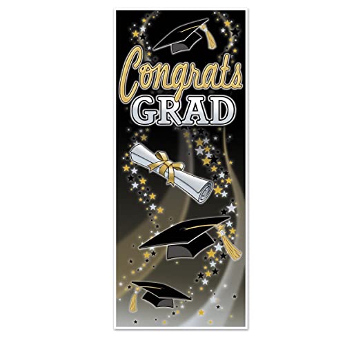 Buy Congrats Grad Plastic Door Cover - Graduation Party Decoration for only $6.79 byBeistle