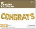 Buy Congrats Kit - Gold Kit (Airfill Only) Foil Mylar Party Balloon, 16", Gold, Pack of 1 for only $4.90 by Amscan