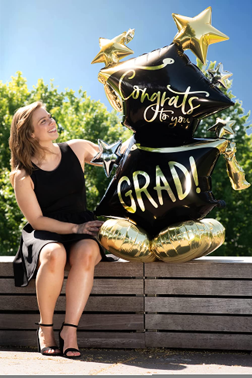 Buy Congrats To You Graduation Cap  51" AirLoonz Air-Filled Foil Balloon for only $15.99 byAnagram
