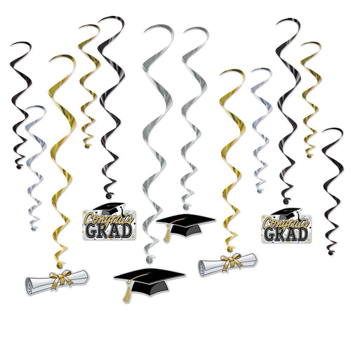 Buy Congratulation Graduation Black & Gold Whirls for only $7.23 byBeistle