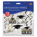 Buy Congratulation Graduation Black & Gold Whirls for only $7.23 byBeistle