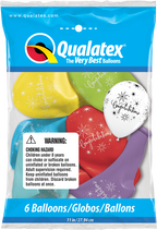Buy Congratulations Elegant Assorted Colors 11" Latex Balloons 6ct for only $4.99 by Qualatex Balloons