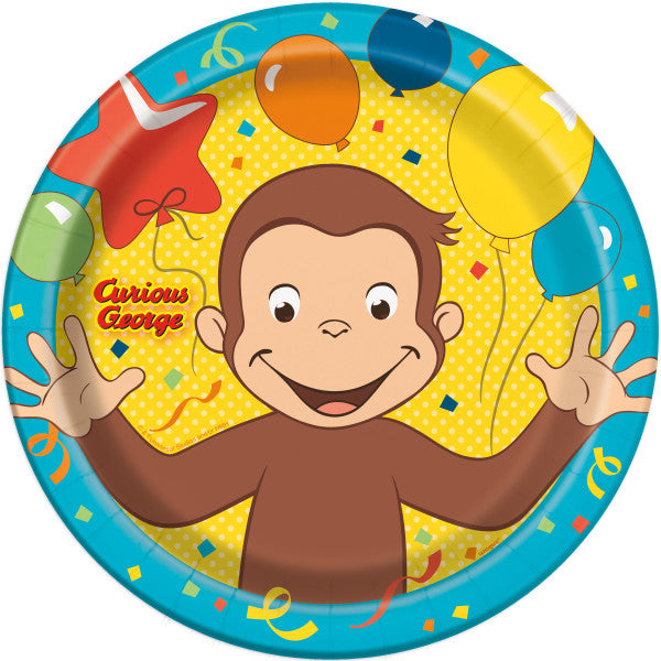 Buy Curious George 9" Plates (8 count) for only $4.49 byUnique