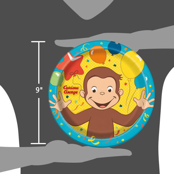 Buy Curious George 9" Plates (8 count) for only $4.49 byUnique