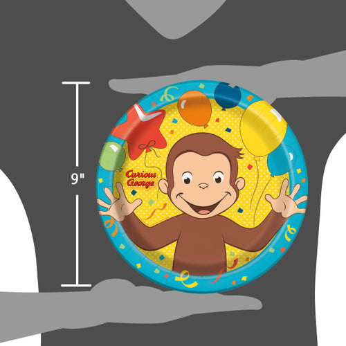 Buy Curious George 9" Plates (8 count) for only $4.49 byUnique