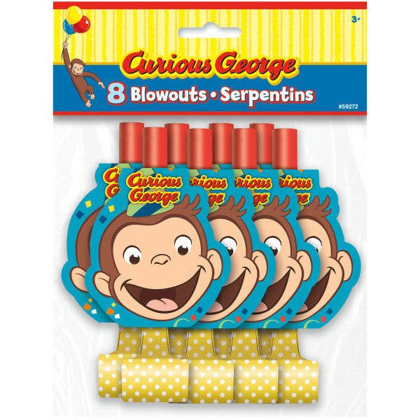 Buy Curious George Assorted Colors Birthday Party Noisemakers, 8 Count for only $3.68 byUnique