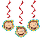 Buy Curious George Birthday Hanging Decorations 26" (3 count) for only $3.23 byUnique