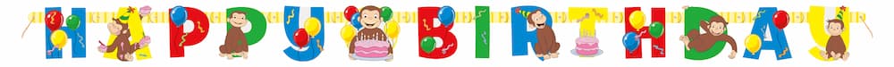 Buy Curious George Large Jointed Banner for only $3.69 by Unique