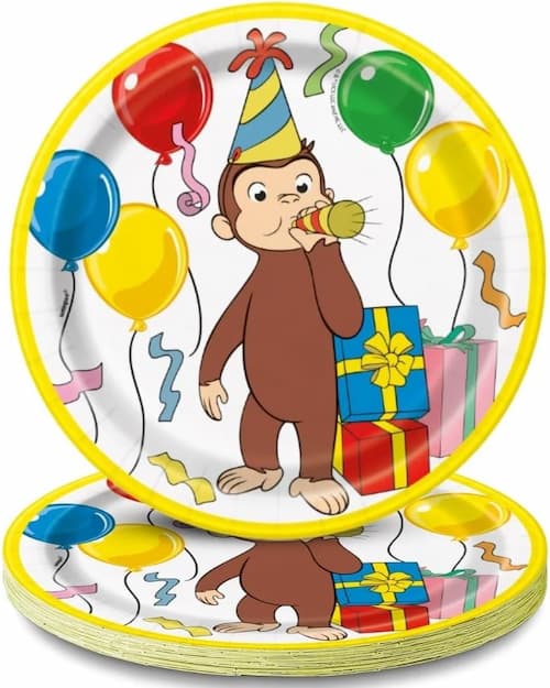 Buy Curious George Round 7" Dessert Plates (8 count) for only $5.09 by Unique