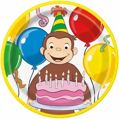 Buy Curious George Round 9inch Dinner Plates  8ct for only $6.29 by [product_brand]
