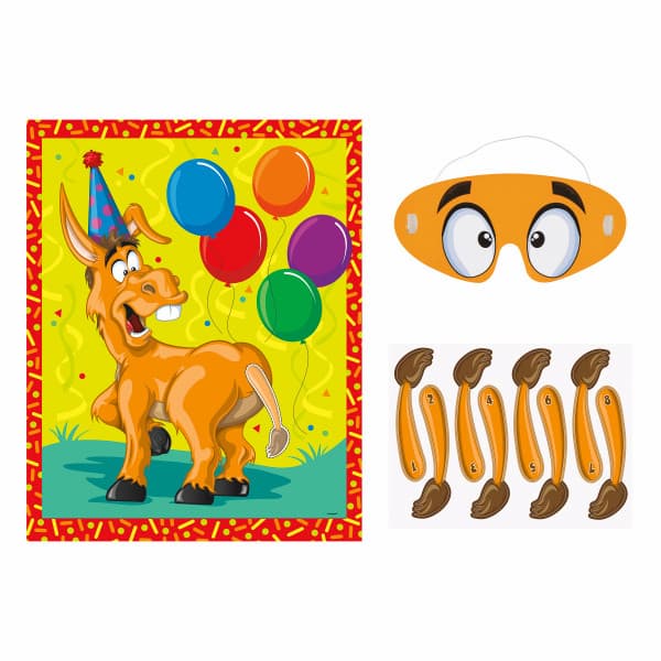 Deluxe Pin the Tail on the Donkey Party Game