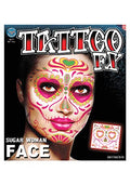 Buy Dia De Los Muertos Sugar Skull Women's Face Tattoo Costume Accessory for only $6.64 byTinsley Transfers