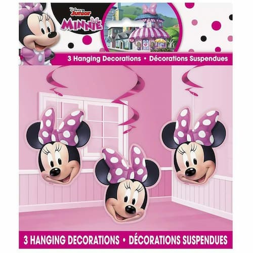 Buy Disney Iconic Minnie Mouse Hanging Swirl Decorations  26" (3 count) for only $3.59 by Unique