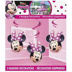 Buy Disney Iconic Minnie Mouse Hanging Swirl Decorations  26" (3 count) for only $3.59 by Unique
