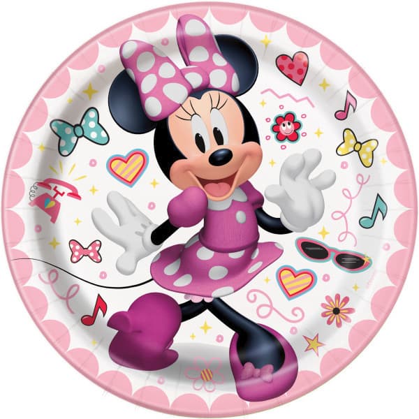 Buy Disney Iconic Minnie Mouse Round 7" Dessert Plates  8ct for only $5.09 by Unique