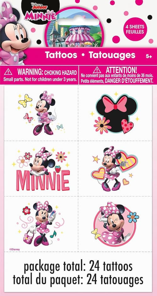 Buy Disney Iconic Minnie Mouse Tattoos  24ct for only $3.69 by Unique