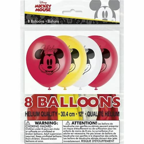 Buy Disney Mickey Mouse 12" Latex Balloons (8 ct) for only $6.59 by Unique