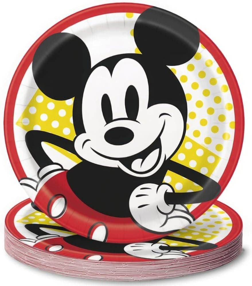 Buy Disney Mickey Mouse 9" Round DinnerPaper Plates for only $9.99 by Unique