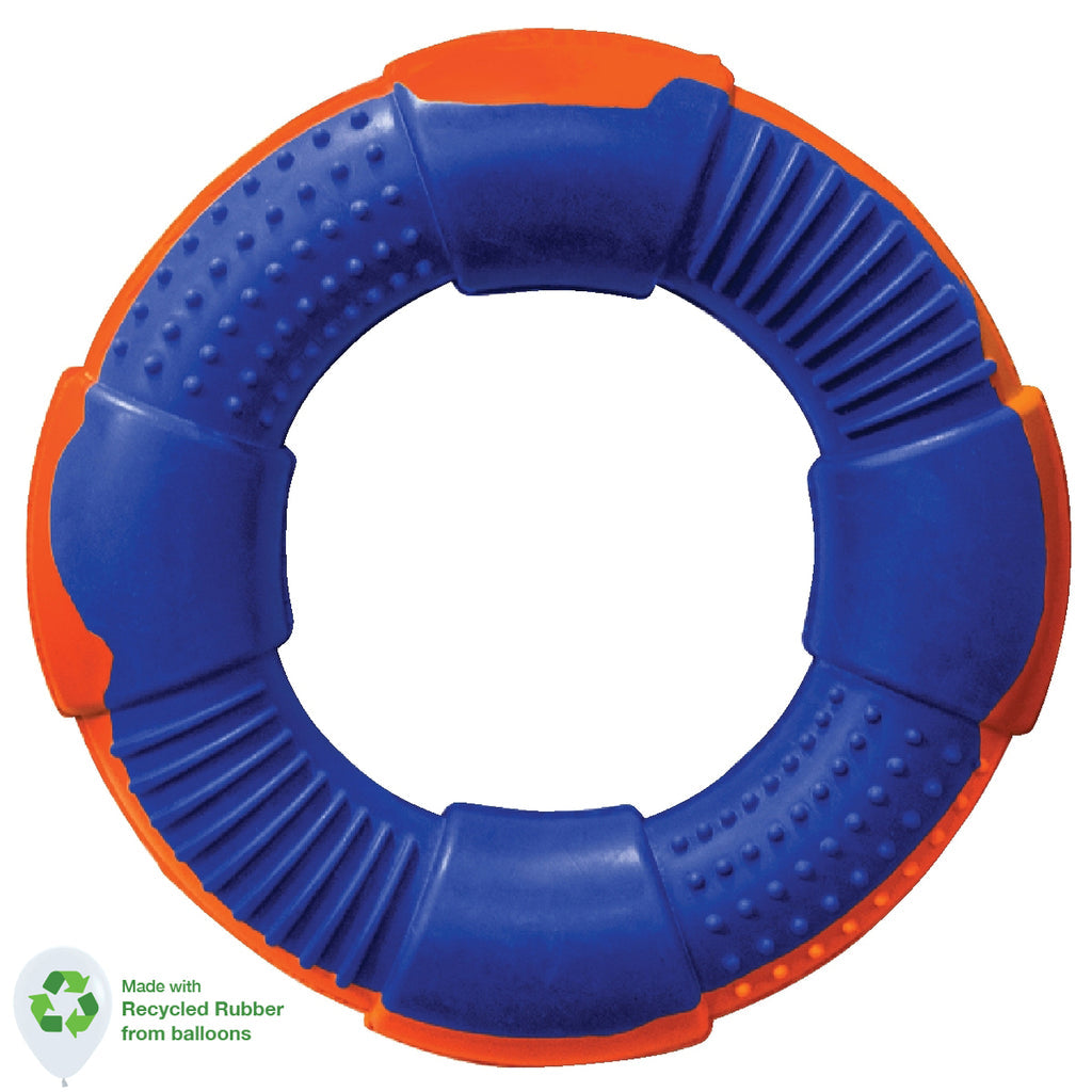 Buy Dur Dog Toys - Medium Ring in Blue & Orange - Created From Recycled Balloons for only $24.99 by Sempertex Balloons