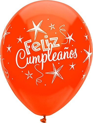 Buy Feliz Cumpleanos 12 inch Latex Balloons 6ct for only $1.89 byPioneer Balloons